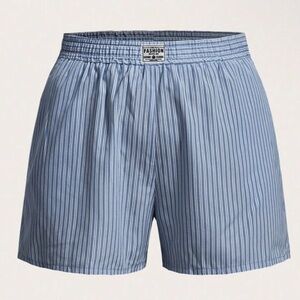 Blue and White Stripe Boxer Short